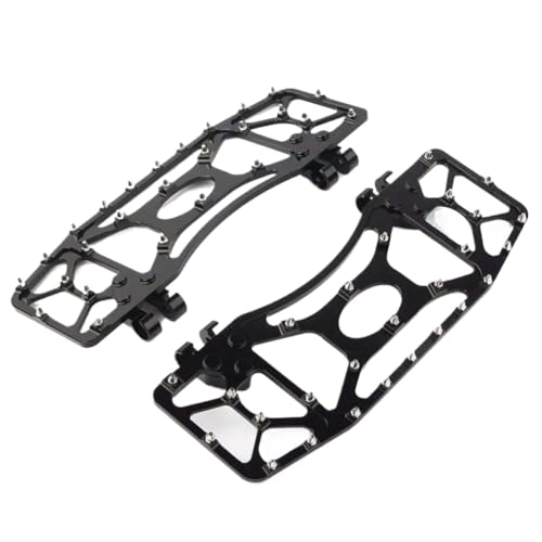 Repose-pieds larges pour moto style MX avec crampons antidérapants pour grips