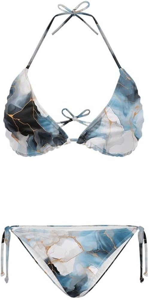 Marble Class Swimwear☺︎ Amazon.com: WDIRARA Girl's Swimwear Beach Sport All Over Marble