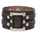 Produktbild SilberDream Damen-Lederarmband mit Edelstahlverzierungen Stahl Echtleder 925 Sterling Silber LA5090B