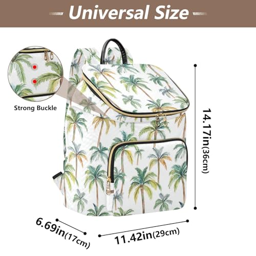 Simple Summer Palm Trees Designed Backpacks for Women Fashion Casual Travel Shoulder Bag for Gym Work Travel bolso de para mujer avion3