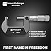 Brown & Sharpe Outside Micrometer, 1-2 Inch, 0.0001 Inch Graduation, Tungsten Carbide Measuring Faces, Ratchet-Stop Mechanism, Satin Chrome Finished Scale