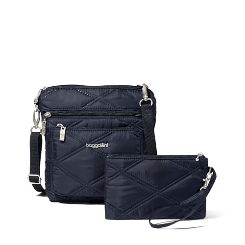 Image of Baggallini Pocket Crossbody Bags for Women 8x8 Small Lightweight Durable Water-resistant Travel Purse W /Rfid