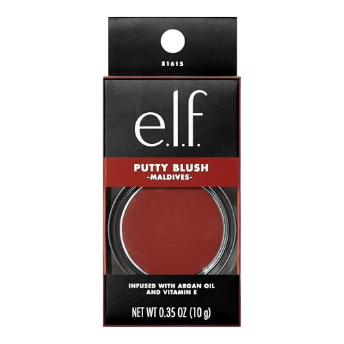 Image of e.l.f. Putty Blush, Creamy & Ultra Pigmented Formula, Infused with Argan Oil & Vitamin E, Maldives, 0.35 Oz