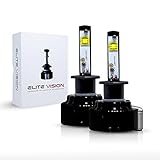 Elite Vision LED Conversion Kit H1 For 7200LM 6000K 12V No Modifications Bright White Headlights...