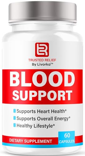 Trusted Relief Blood Support Capsules - Official TrustedRelief Blood Support Vitamin Pills Natural Trusted Relief Advanced Premium Formula Wellness & Overal Health 60 Capsules for 1 Month