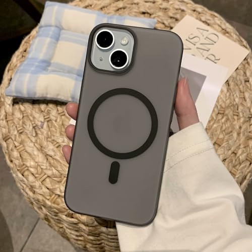 Image of amazon basics Luxury Paper Thin Case Cover for iPhone 12 | Matte Finish | Compatible with magsafe | (Black, iPhone 12) | Cover