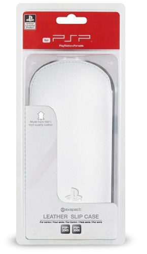 Official Sony Leather Slip Case for PSP 3000 - White (PSP
