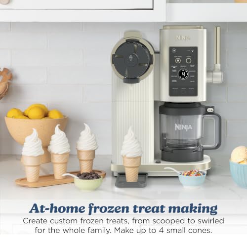 Ninja Creami Scoop&Swirl Ice Cream Maker Amazon Exclusive Bone & Champagne - image 2
