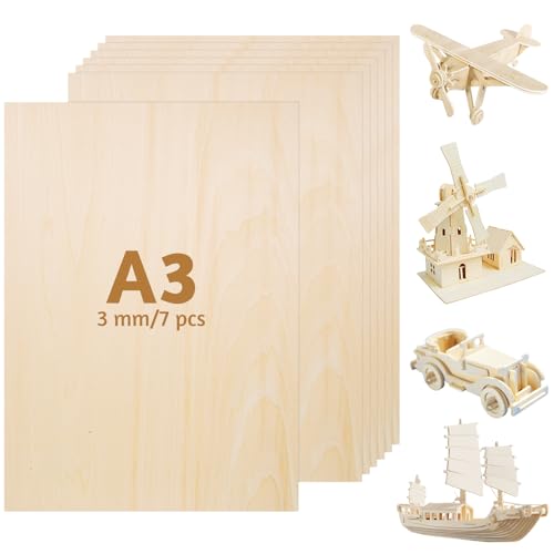 Lot De 12 Plaques De Contreplaqué A3 3 Mm Tilleul 42x30 Cm - Idéal Bricolage & Modélisme
