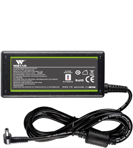 Image of WISTAR 65W 19V 3.42A Laptop Charger Adapter for Lenovo G450 G460 G470 G480 G510 G530 G550 G555 G560 G570 G575 G580 G585 G770 G780 36001651 36001651 57Y6385 92P1156(5.5x2.5mm)