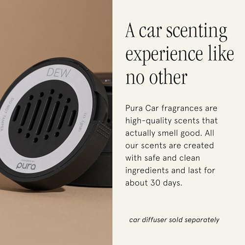 Image of Pura Car Scent Refill, Dew | Fragrance for Pura Car Diffuser, Clean and Safe Luxury Diffuser Scent, Long-Lasting Fragrance for 30 Days of Aroma