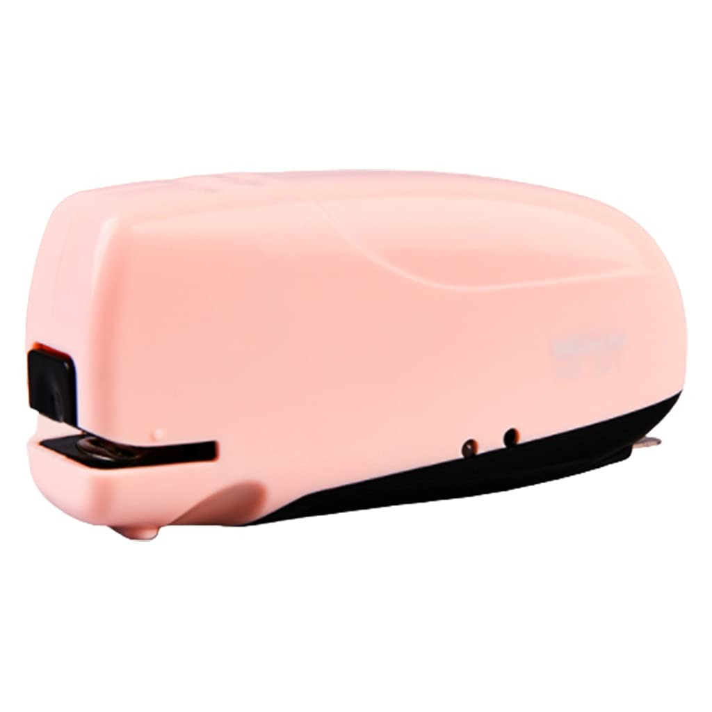Standard Zszywacz elektryczny MINI z 10000 standardowymi zszywkami 20 pojemność arkusza Zszywacze Ratunkowe dla studentów Niebieski/Różowy Materiały biurowe (Color : Pink)
