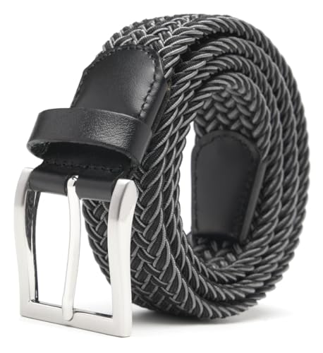 Image of Fabio Valenti Canvas Elastic Fabric Woven Stretch Braided Belts for Men Women Junior with Multicolored /Full Sizes