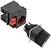 Omron A22S-2M-11 Knob Type Selector and Switch, Screw Terminal, IP65 Oil-Resistant, Non-Lighted, 2 Notches, Manual Reset Method, Single Pole Single Throw Normally Open and Single Pole Single Throw Normally Closed Contacts