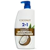 2 in 1 Dandruff Shampoo and Conditioner, Coconut, 28.2 fl oz