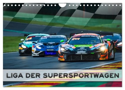 League of Super Sports Cars (Wall Calendar 2026 DIN A4 Landscape), CALVENDO Monthly Calendar: Impressions of the ADAC GT Masters / League of Supercars