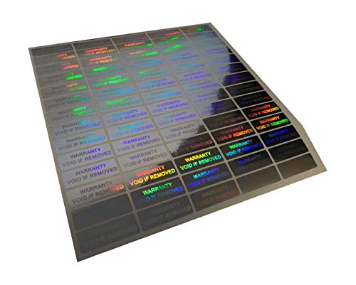 STICKERSLAB GHIRARDI 70 Etichette adesive sigilli ologrammi di Garanzia e Sicurezza 1cm x 3cm