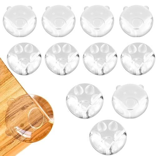 Image of 12 Pack Corner Protector Baby Guards for Furniture Corners, Clear Furniture Corner Protectors, Animals Silicone Table Edges Protectors for Cover Furniture