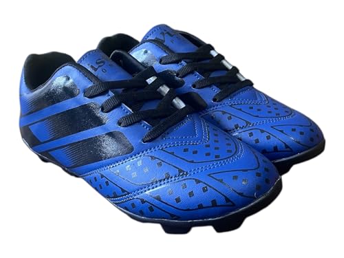 Image of Football Shoes Blue PVC Stud Football Shoes for Men
