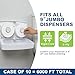 Commercial toilet paper - Jumbo toilet paper rolls -6000 FT Industrial 3-Ply 9” Bulk Large Roll for Standard Jumbo Dispenser -100% Recycled Fibers-Soft and Absorbent Bathroom Tissue -10 Roll Case Pack