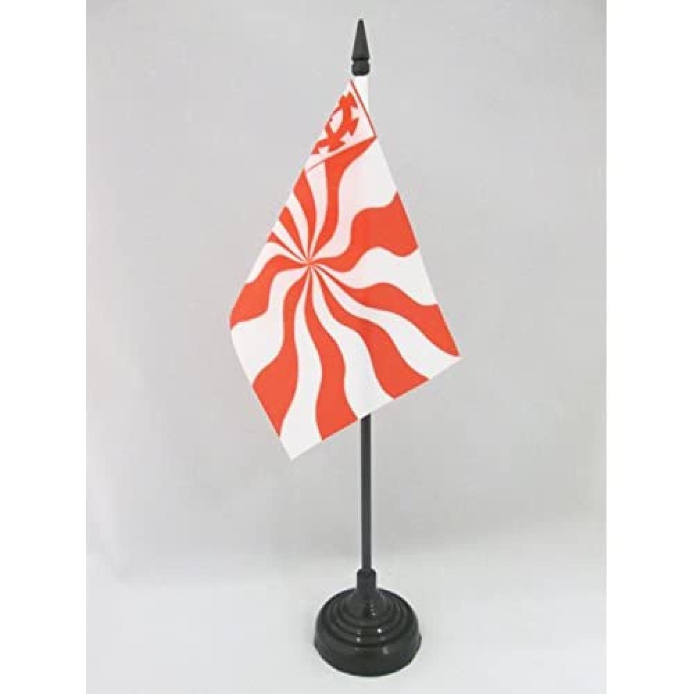AZ FLAG, Imperial Free City of Mulhouse Table Flag 4'' x 6'', Mulhouse Office Mini Banner 100% Polyester 15 x 10 cm