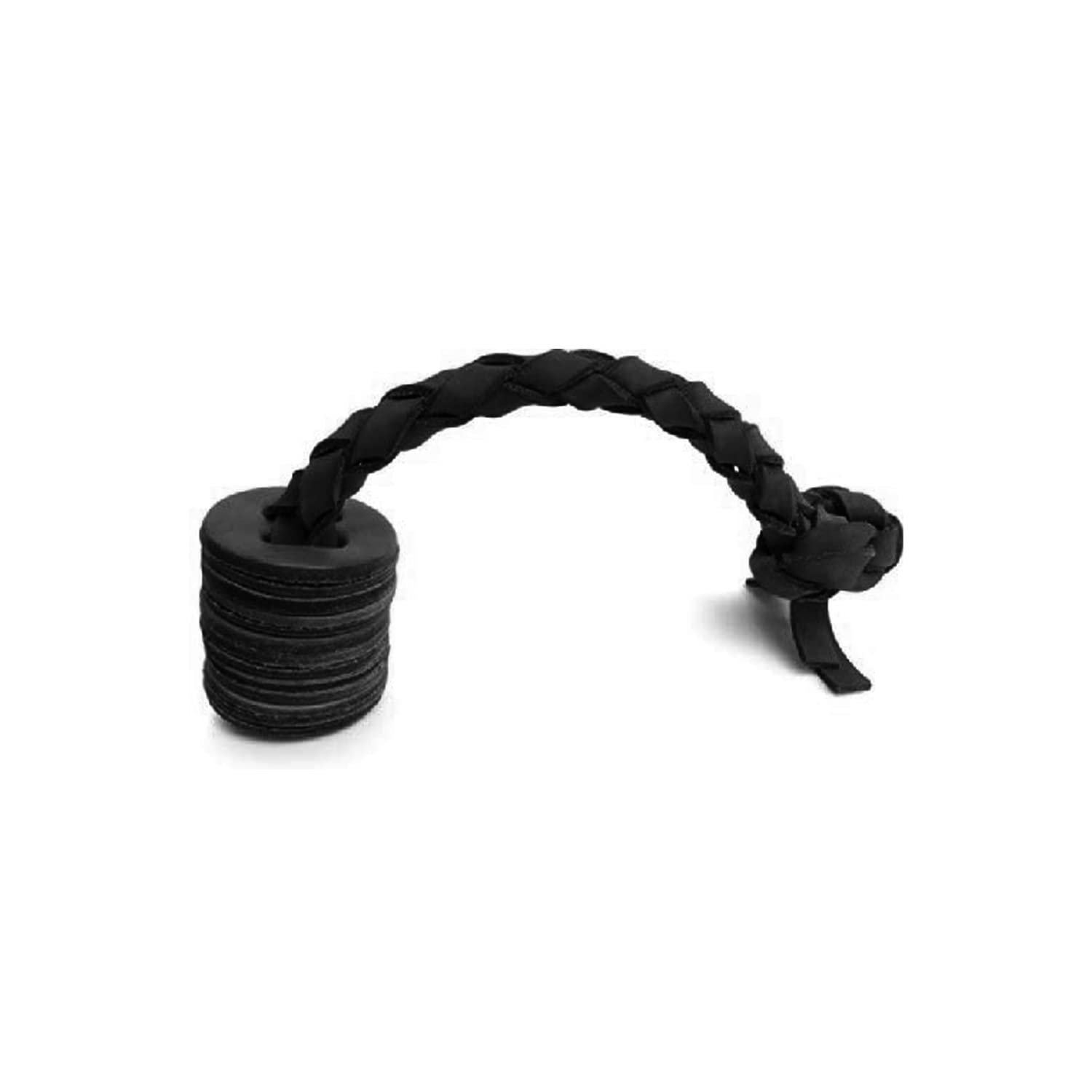 emily pets Leathercrafters Leather TUG Toy - Disk (Black) (B09THBL2W1) Amazon Price History, Amazon Price Tracker