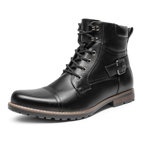 Bruno Marc Classic Black Ankle Boots for Men Cover