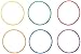 Sportime UltraHoops Strong and Controllable No-Kink PE Hoops - 36 inch - Set of 6 - Assorted Colors - 1320283