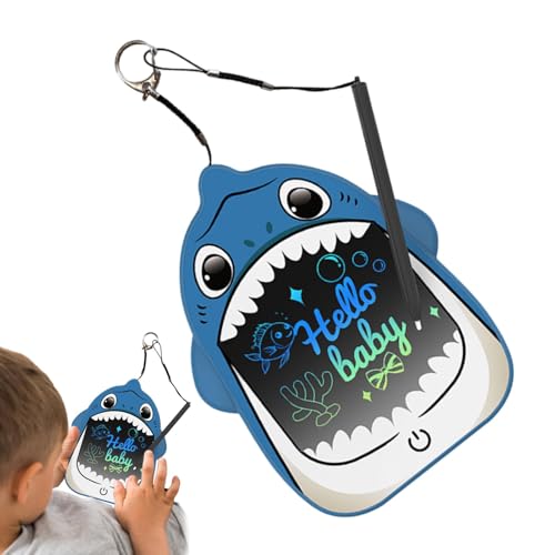 Shark Doodle Pad, Shark-Shaped Drawing Tablet, Kids Shark LCD Doodle Pad, Shark Theme Writing Pad, Digital Shark Drawing Pad, Sh