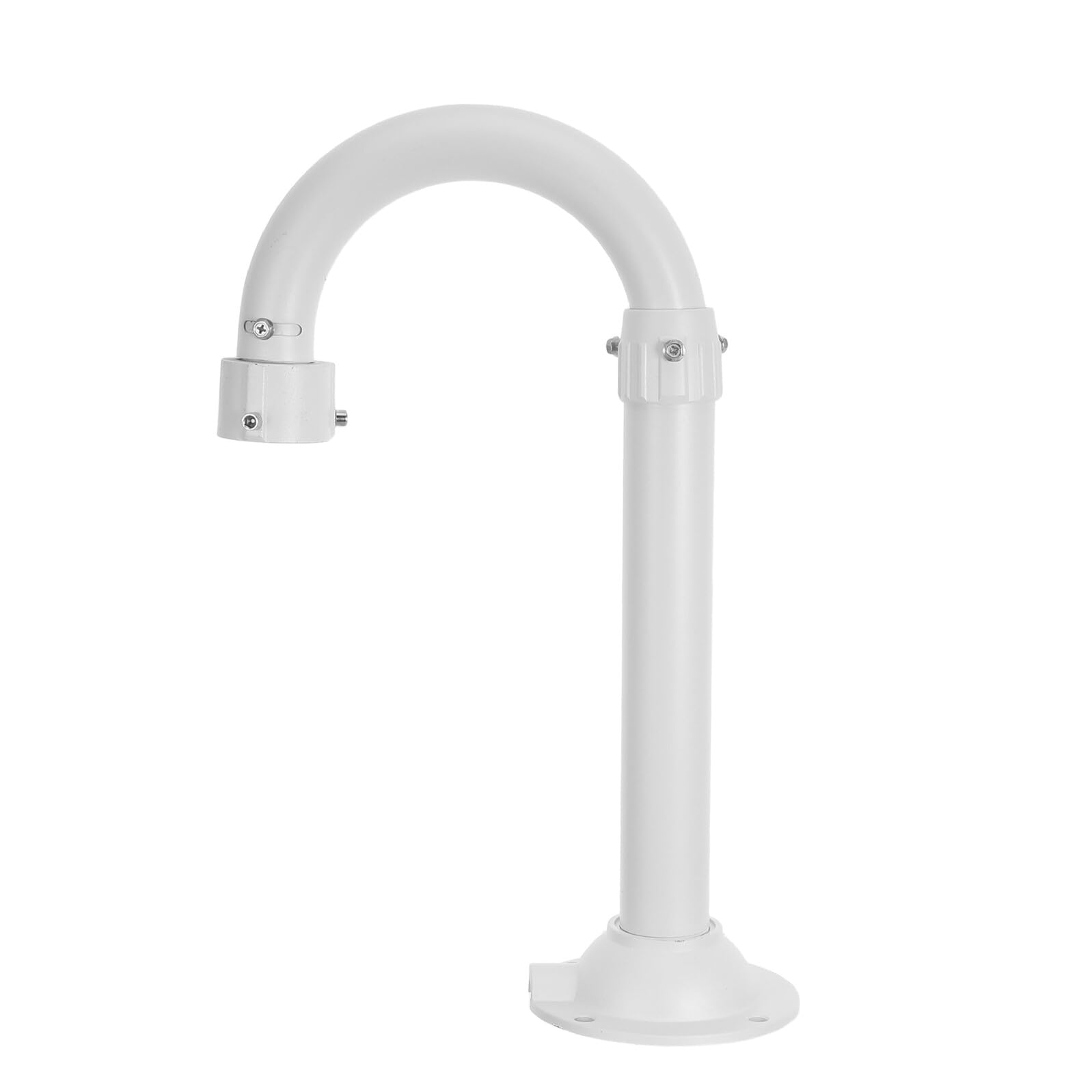 Zerodeko Support de Caméra de Sécurité Télescopique en Alliage D'aluminium Blanc, Résistant aux Intempéries, Solide et Léger, pour Surveillance Extérieure et Bureau