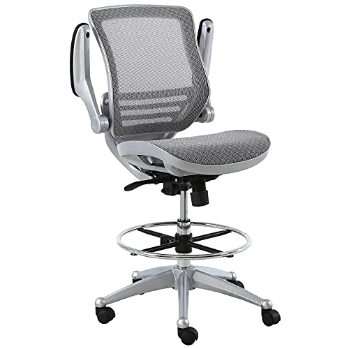 Harwick Evolve All Mesh Heavy Duty Drafting Chair - Platinum Finish #TOP6