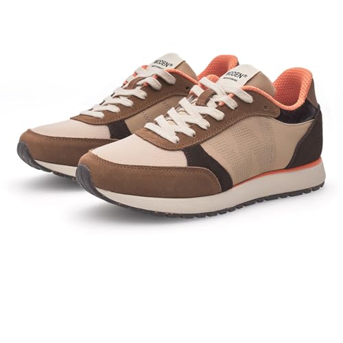 Cream Coffee Multi Sneakers by WODEN, Karamell multi, 40