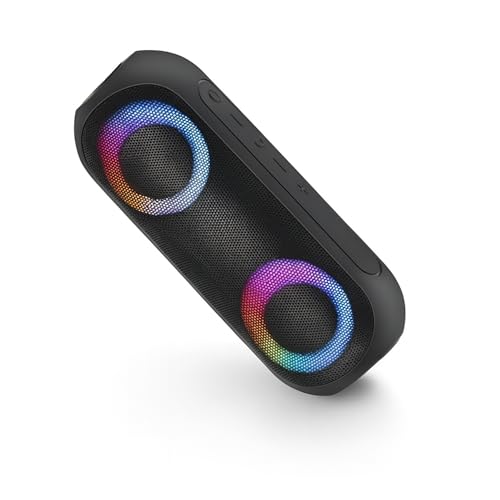 NOTABRICK Bluetooth Speaker, 15W Portable Speakers Bluetooth Wireless V5.0 with Stereo Sound, Active Extra Bass, IPX67 Waterproof Shower Speaker, Double...