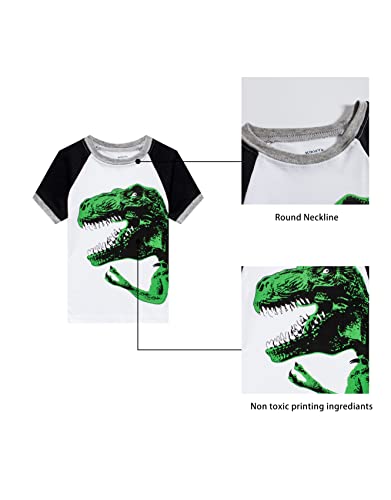 Image of KikizYe Boys Short Sleeve Pajamas Kids Summer Pjs Children Pajamas