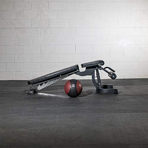 Titan Fitness Adjustable FID (Flat/Incline/Decline) Bench, 1,500 LB Capacity, Black, Weight Training Bench