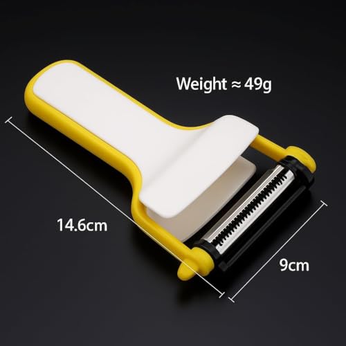 Image of Multi-Functional Vegetable Peeler for Kitchen | Stainless Steel Peeler with Wooden Handle & Bottle Opener | Single Blade for Fruits and Vegetables | 1 Piece (Grater)