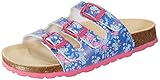 Superfit Mädchen Fussbettpantoffel Pantoffeln, Blau (Blue Multicolor 8070), 27 EU
