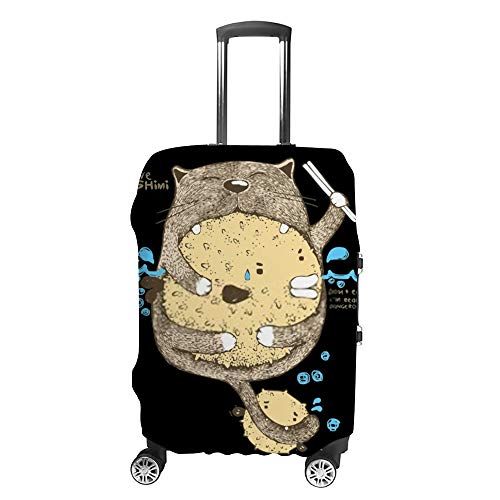 Housse de transport pour bagages Chubby Chat pour valise propre et reconnaissable