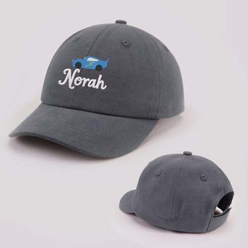 Image of Personalized Baby Infant Baseball Cap Custom Boys Girls Embroidered Sun Hat Custom Trucker Hats for Toddler Kids