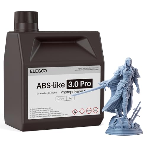 ELEGOO ABS-Like Resin 3.0 Pro, Higher Scratch-Resistance 3D Print...