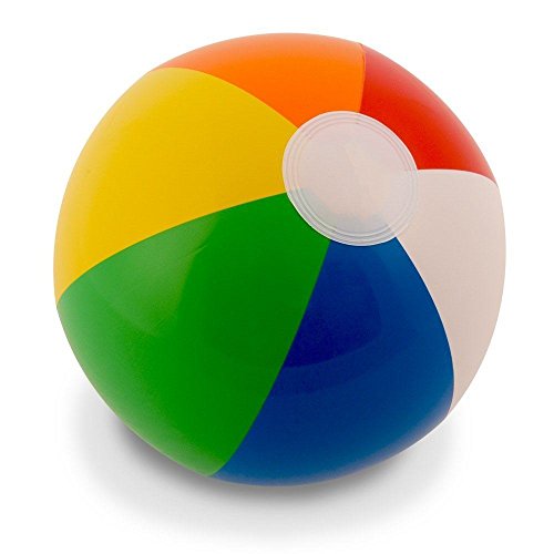 SHATCHI 16/20/24 inch Beach Ball Inflatable Multi Coloured Holiday Swimming Pool Party Toys Blow Up...