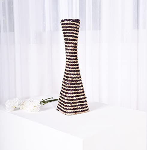 Image of Leewadee Decorative Vase 16 inches Water Hyacinth for Sideboard & Table