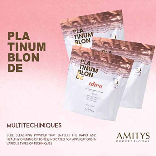 Amitys Platinum Blonde Organic Powder Hair Bleach, 500g Keratin Protein, Capillary Aid, D-Panthenol, Hair Bleaching Powder, No Harmful ingridients image 5