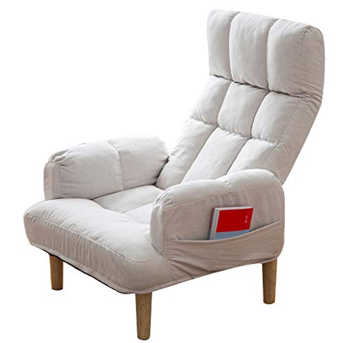 Preisvergleich Produktbild Einzelsofa Verstellbarer verstellbarer Lehnstuhl Ergonomischer Loungesofastuhl Sessel Akzentstuhl Faltbarer Lässiger Lazy Sofa Freizeit Lazy Chair Esszimmerstuhl Patio Gartenstuhl Sonnenliege Couch Si