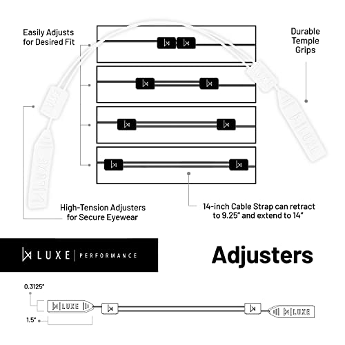 Image of Glasses Strap- Eyewear Retainer, Sunglasses Strap, Eyeglasses Strap, Adjustable Cable Straps, Glasses Holder