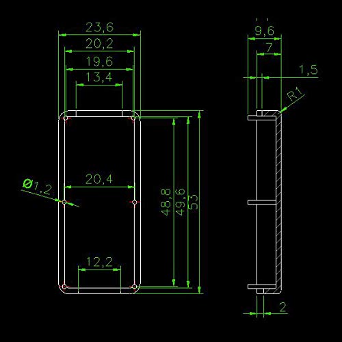 Caja plástica para USB tipo stick miniatura 2