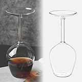 Inverted Wine Glass, Upside Down Wine Glass Gift, 14oz Creative Inverted Drinkware for Wine, Champagne, Whiskey & CocktailsUnique Funny Glass for Wedding, Anniversary, Housewarming, Birthday & Party