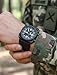 MIAROZ Reloj táctico para hombre Reloj de pulsera: movimiento doble esfera negra resistente al agua Imagen de MIAROZ Reloj táctico para hombre Reloj de pulsera: movimiento doble esfera negra resistente al agua
