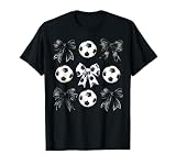 Retro Soccer Bow Game Day Mama Soccer Mother's Day T-Shirt