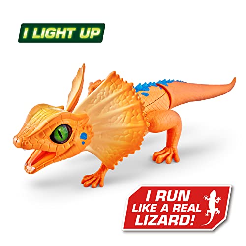 Robo Alive Lurking Lizard Series 3 Orange By Zuru Battery-Powered Robotic Light Up Interactive Electronic Reptile Toy That Moves (Orange) #TOP1